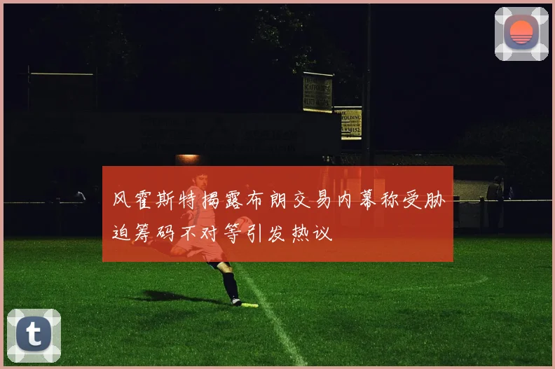风霍斯特揭露布朗交易内幕称受胁迫筹码不对等引发热议